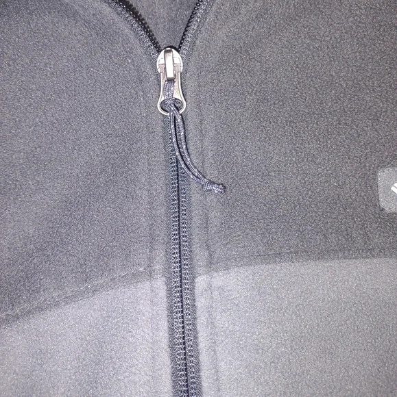 Men's gray Columbia fleece jacket size xl - Picture 3 of 8